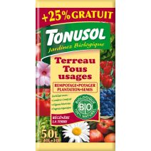 Terreau bio tous usages 50L - TONUSOL